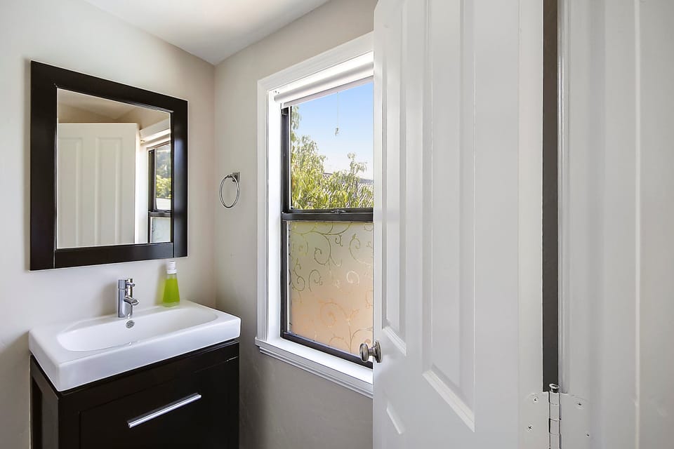 Main Level - half bathroom off the laundry area.