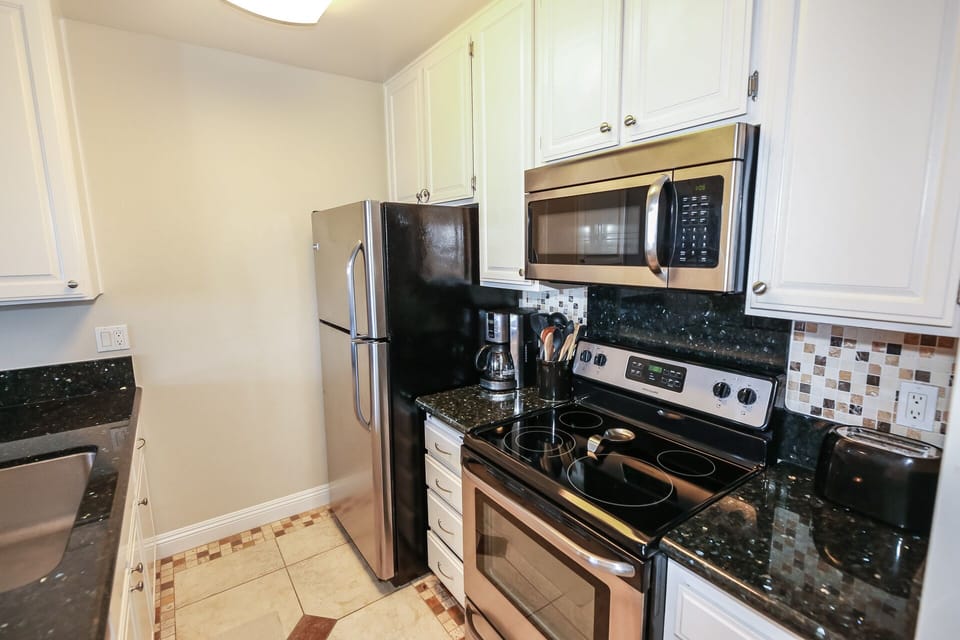Enjoy stainless steel appliances