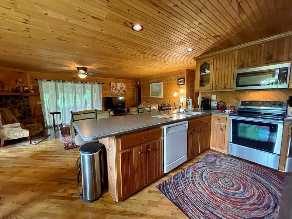 Kitchen, Open to Dining & Living Room Area
