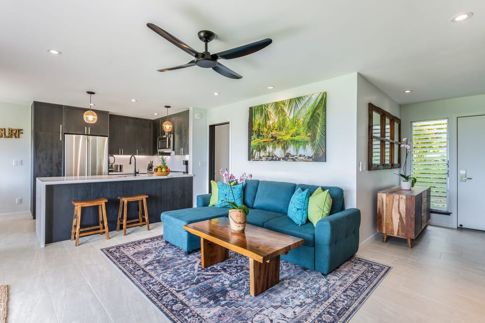 Stylish updated interior