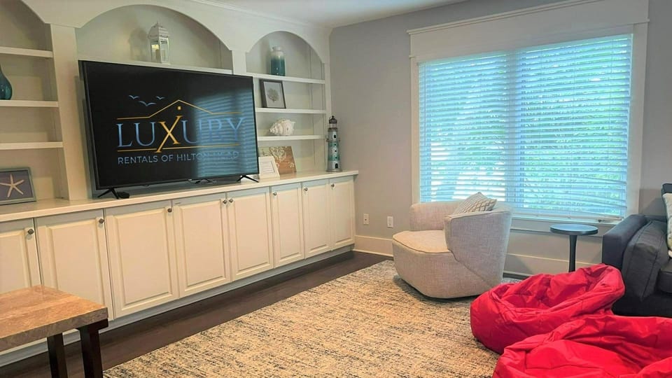 This Media Room off the Living Space is Very Nice!