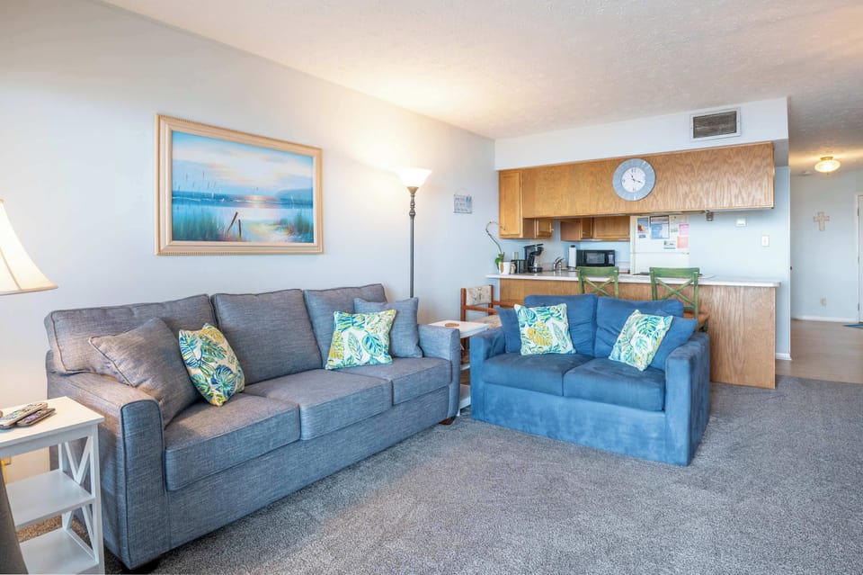 Living Room with Sofa Bed and Bunk Bed Nook