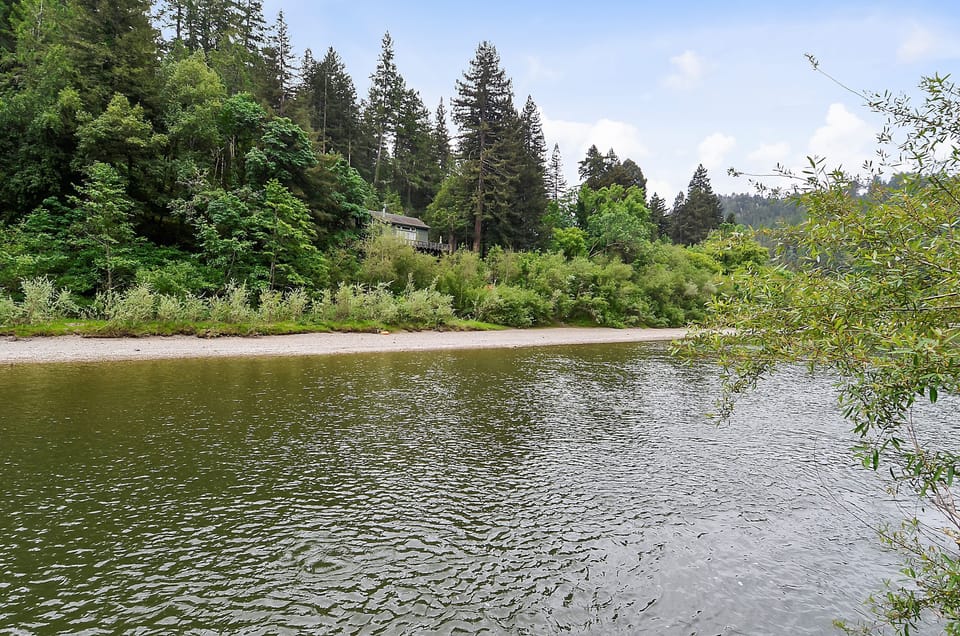 View of the river from seasonal private dock.