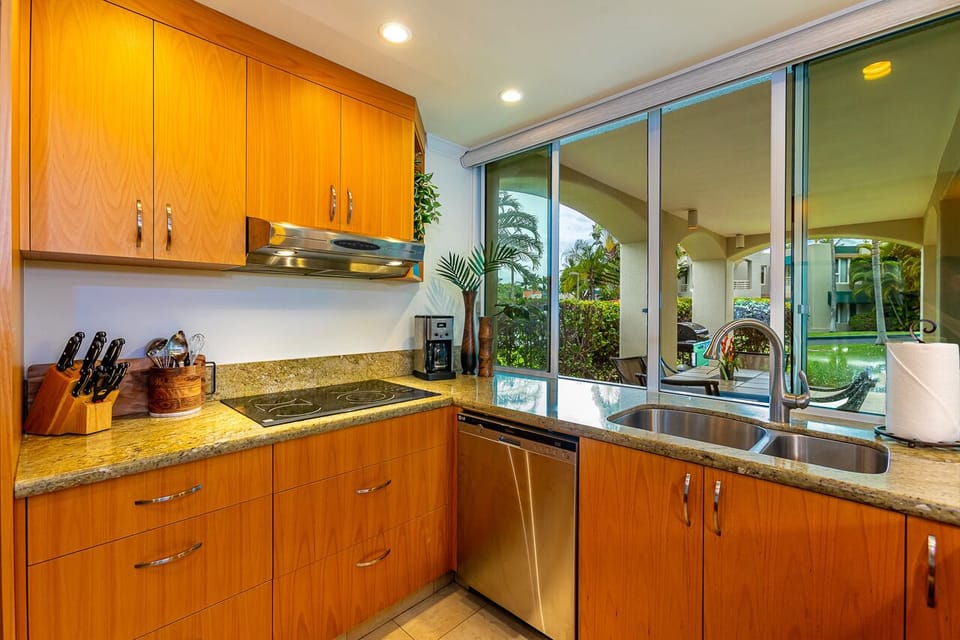 Cook while enjoying the view