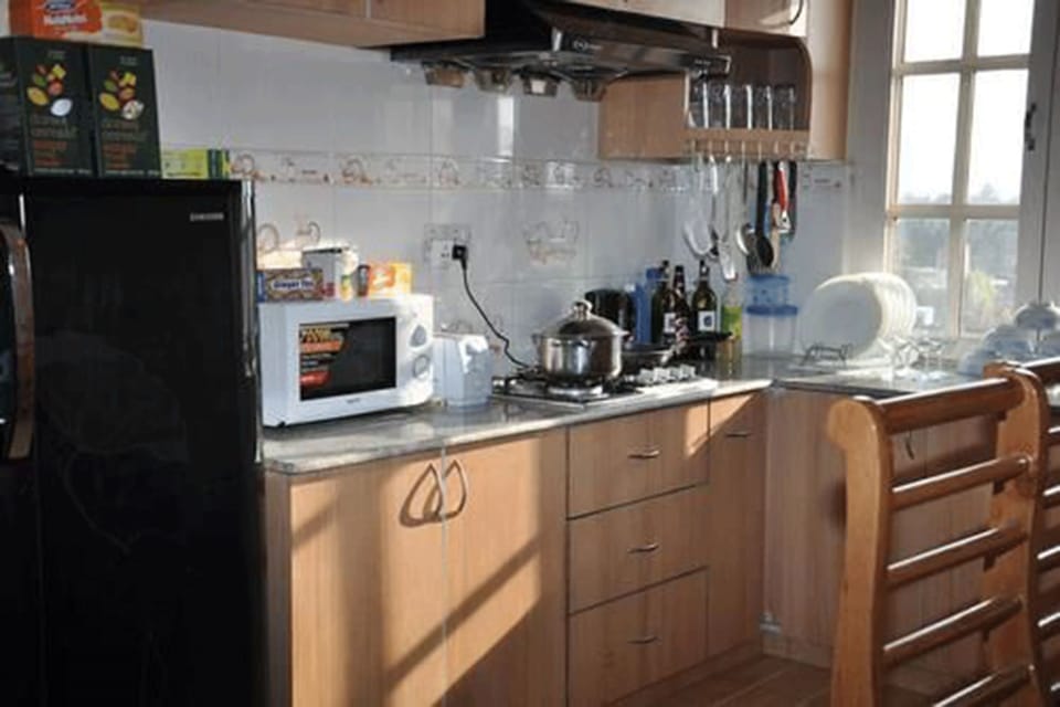 Apartment, Balcony | Private kitchen | Fridge, microwave
