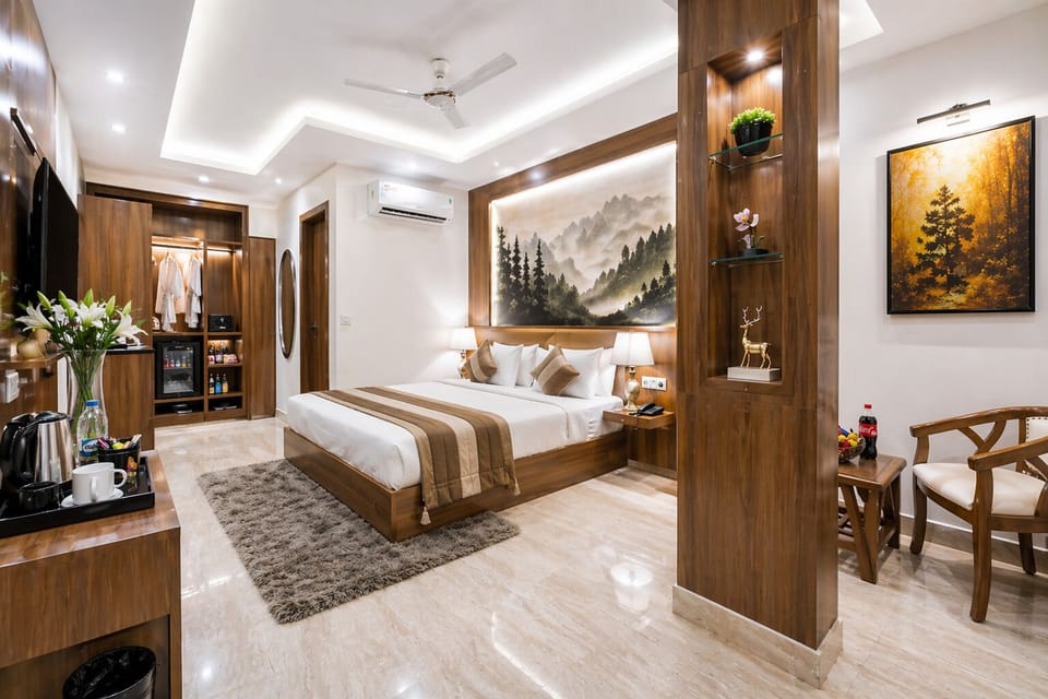 Deluxe Double Room, 1 Double Bed, Non Smoking | Memory foam beds, individually furnished, desk, laptop workspace