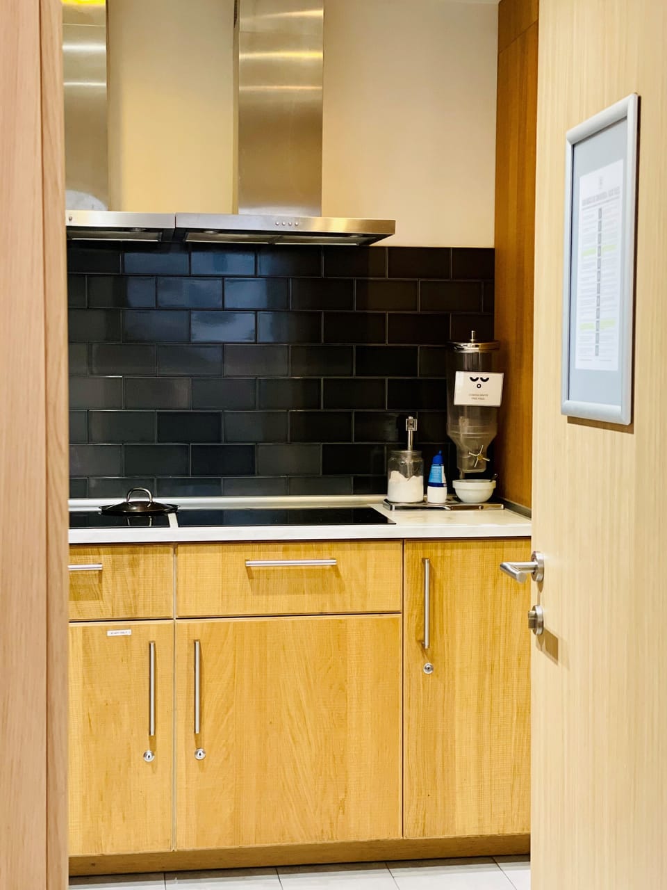 Shared fridge, microwave