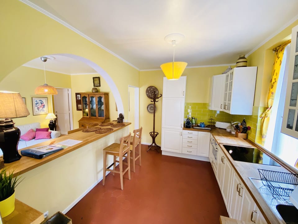 Superior Studio Suite, Courtyard View | Private kitchen