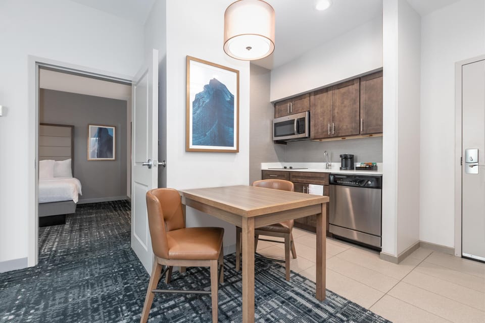 Suite, 1 Bedroom, Non Smoking | Private kitchen | Full-size fridge, microwave, stovetop, dishwasher
