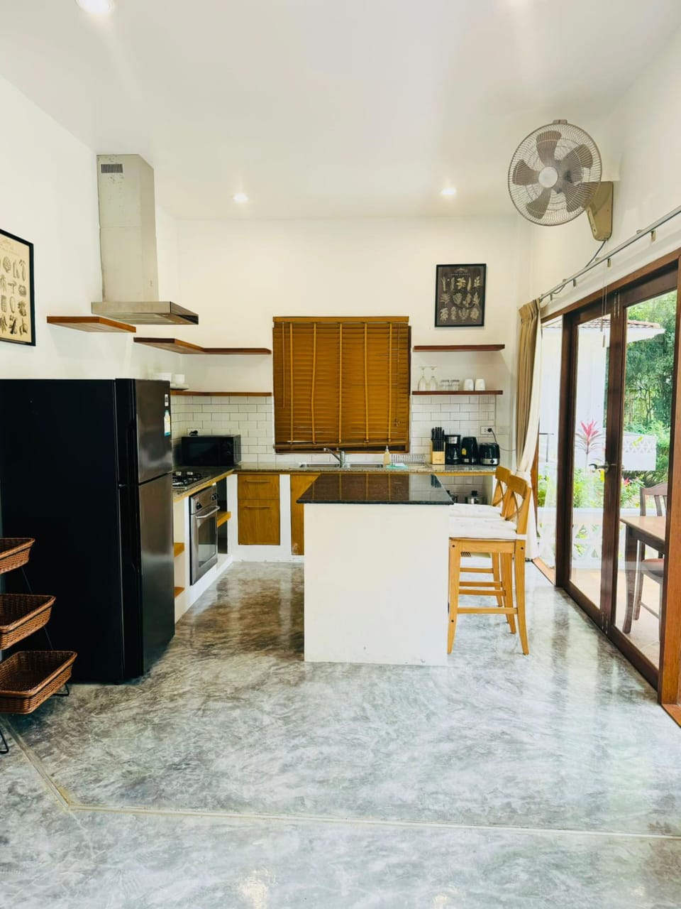 Villa, 2 Bedrooms, Poolside | Private kitchen | Coffee/tea maker, full-size fridge, microwave, stovetop