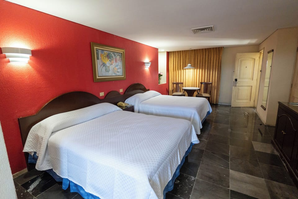 Double Room | Desk, iron/ironing board, bed sheets