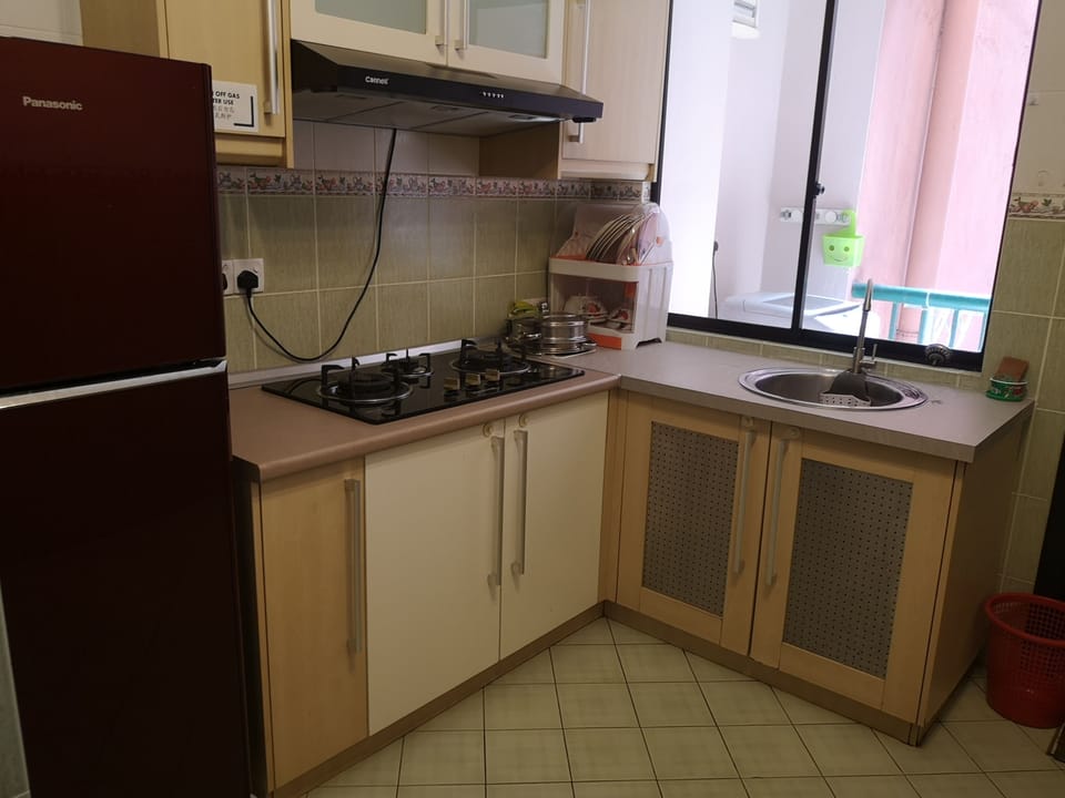 Family Apartment | Private kitchen | Fridge, microwave, stovetop, electric kettle