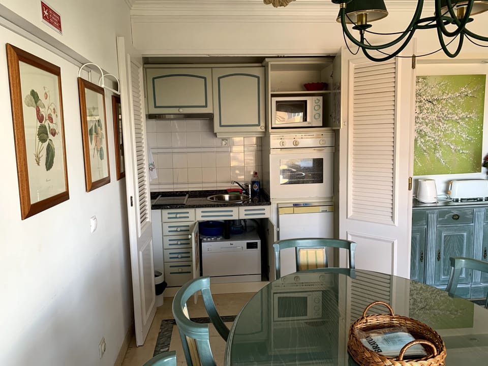 Apartment, 1 Bedroom, Balcony, Sea View | Private kitchenette | Fridge, microwave, oven, stovetop