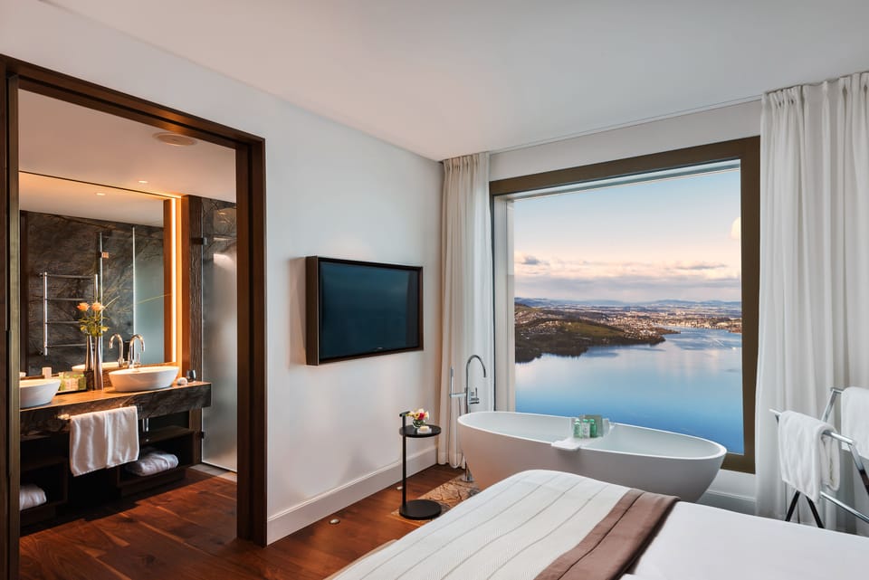 Contemporary Lake view Premium Suite with Spa Access | View from room