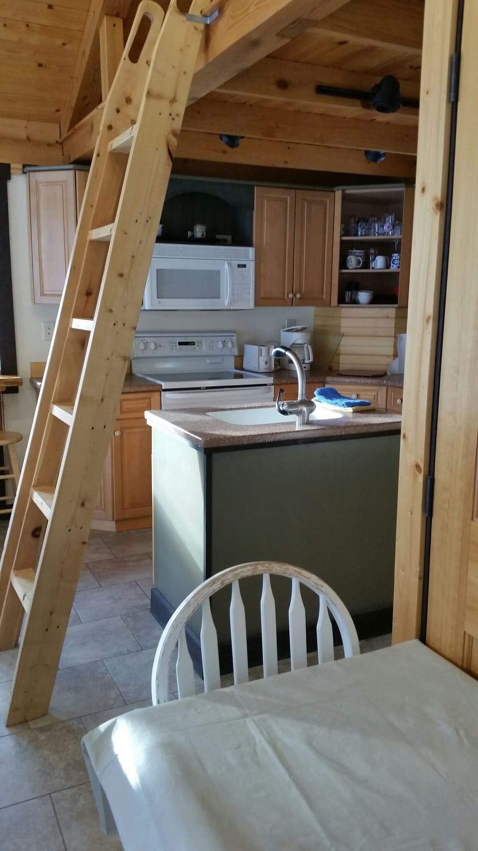 Ladder to loft