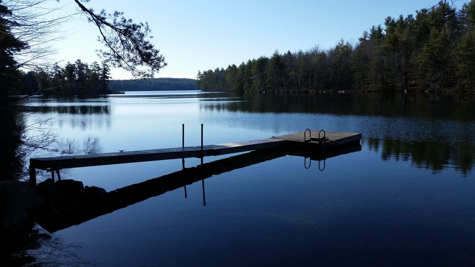 Watch the beautiful sunrises and sunsets on the calm waters of Trickey Pond.