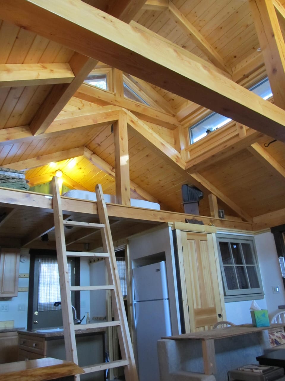loft style ladder/sleeping isn't for everyone!!!

beautiful view of Trickeypond 