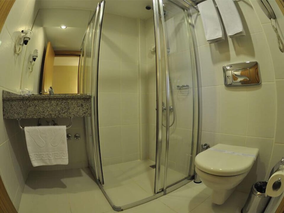Double Room | Bathroom | Shower, free toiletries, hair dryer, towels