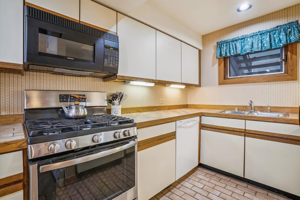 Plenty of counter space to prepare a meal.