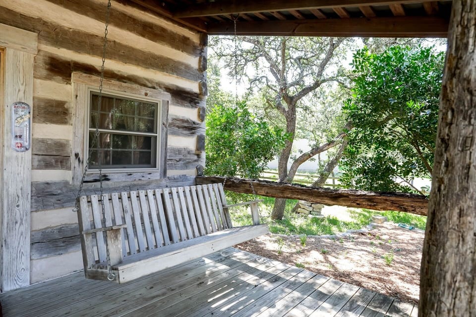 Porch swing for enjoying the outdoors