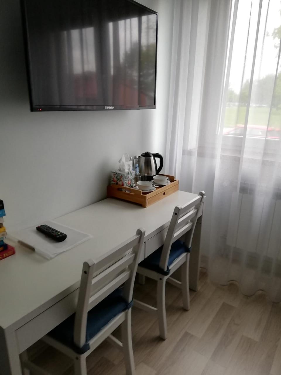 Desk, iron/ironing board, free cribs/infant beds, free WiFi