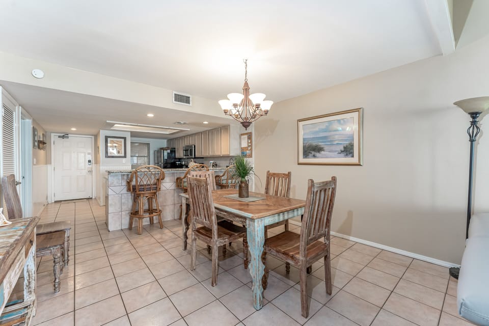 Cook and chat without missing a beat in this open concept condo!