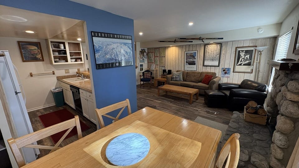 Living room from dining area