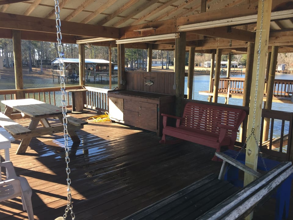 The boat house is ready for fun!