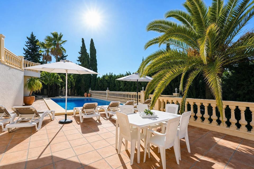 Terrace and pool