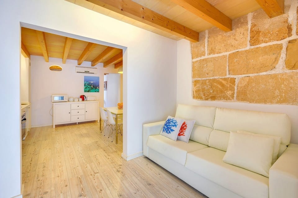 sofa bed in the URBAN SUITES Palma holiday apartment