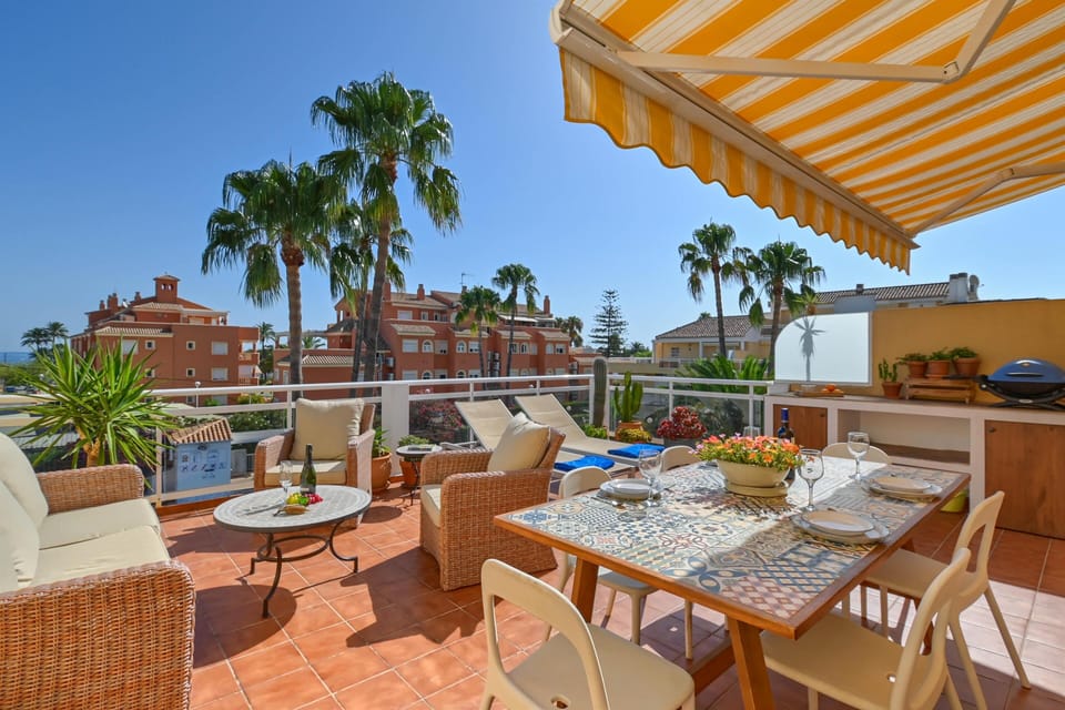 Outdoor dining area
