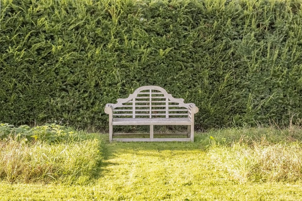 Enjoy the peace in the front garden