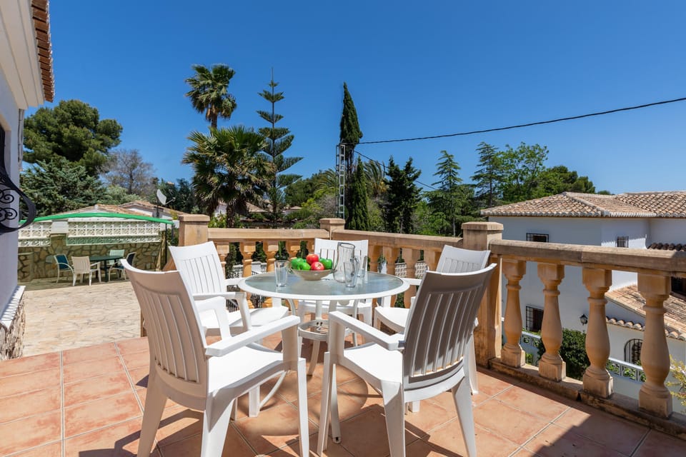 Outdoor dining area