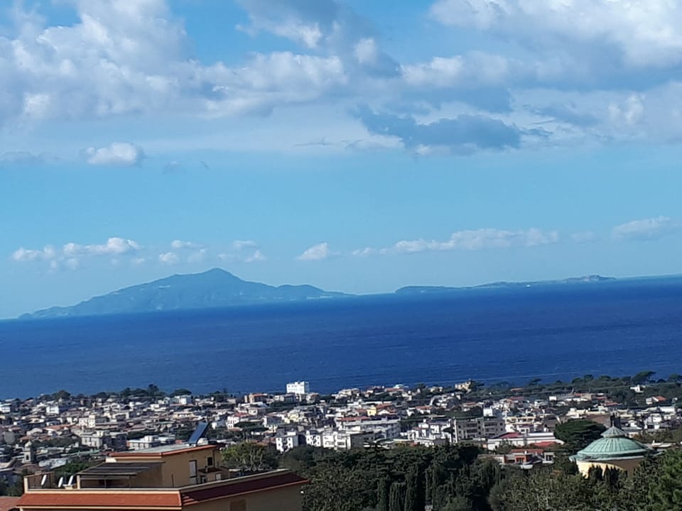 Panoramic view of the islands of Ischia and Procida
