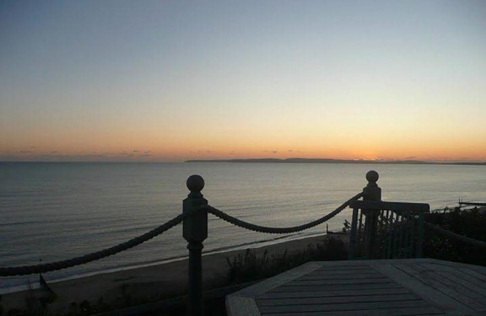 Enjoy beautiful sunsets from the balcony at Beach View