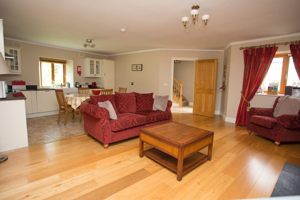 Kitchen dining room and living room   at Decoy Country Cottages