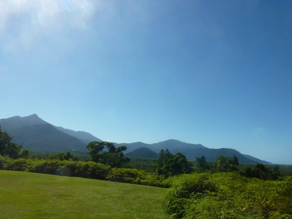 Mountain & Ocean View from The Shack lawn.