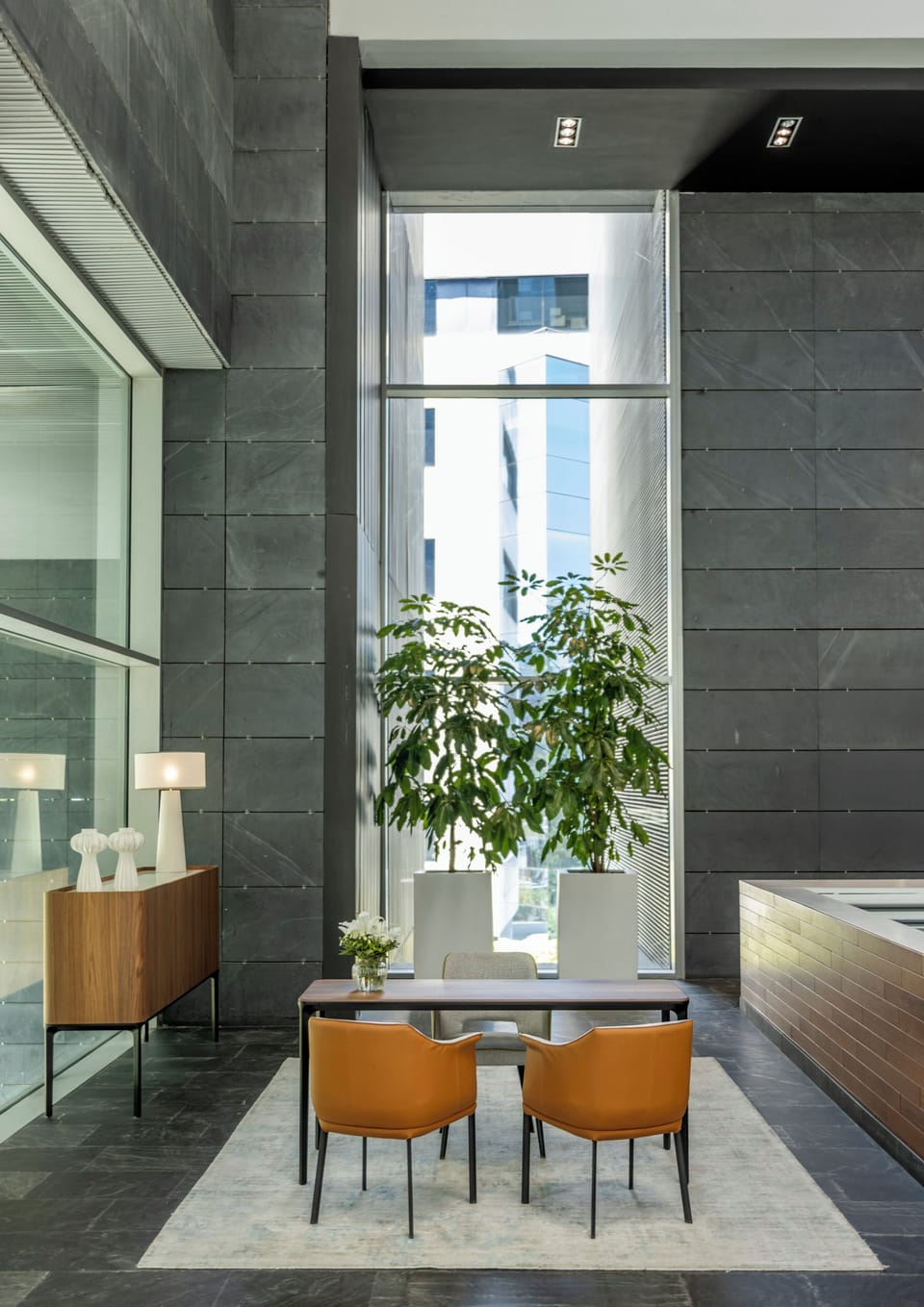Interior entrance