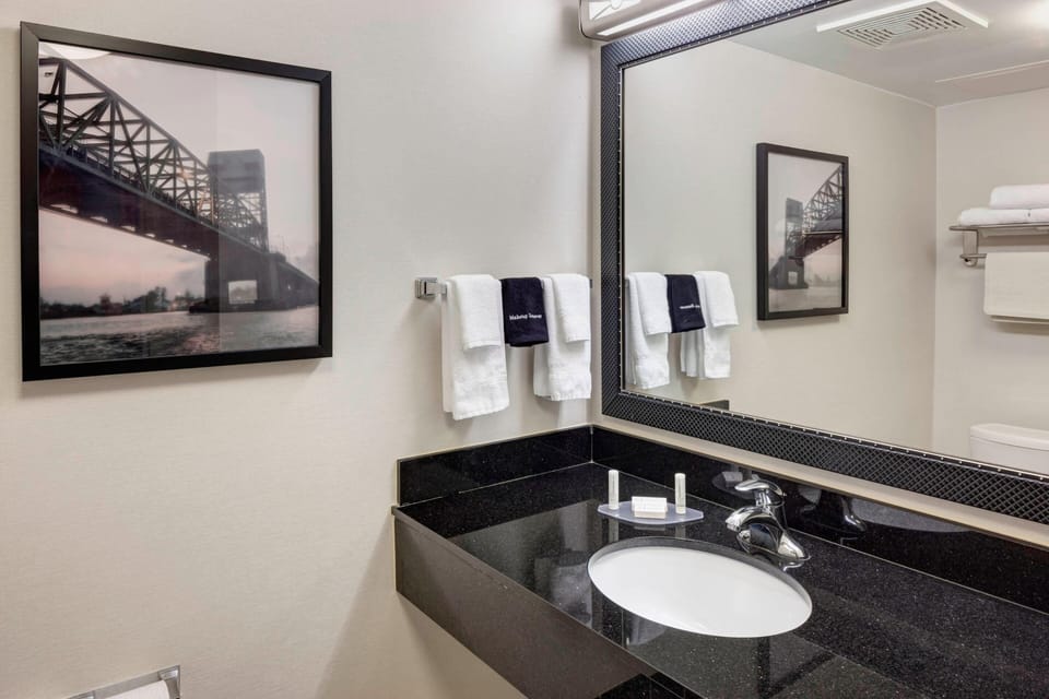 Free toiletries, hair dryer, towels, soap