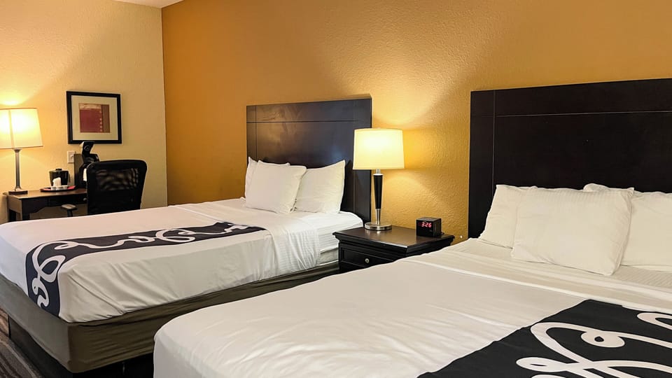 Desk, blackout drapes, iron/ironing board, free WiFi