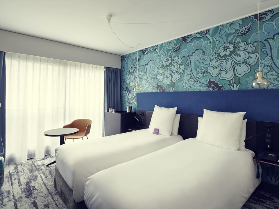 Premium bedding, pillowtop beds, free minibar, in-room safe