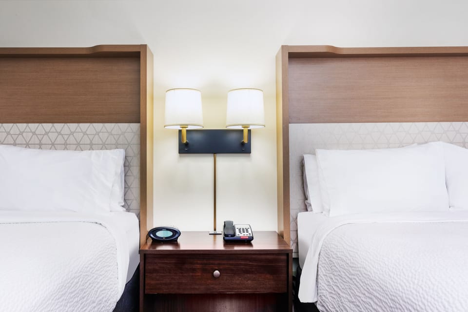 Standard Room, 2 Queen Beds | Desk, laptop workspace, blackout drapes, soundproofing