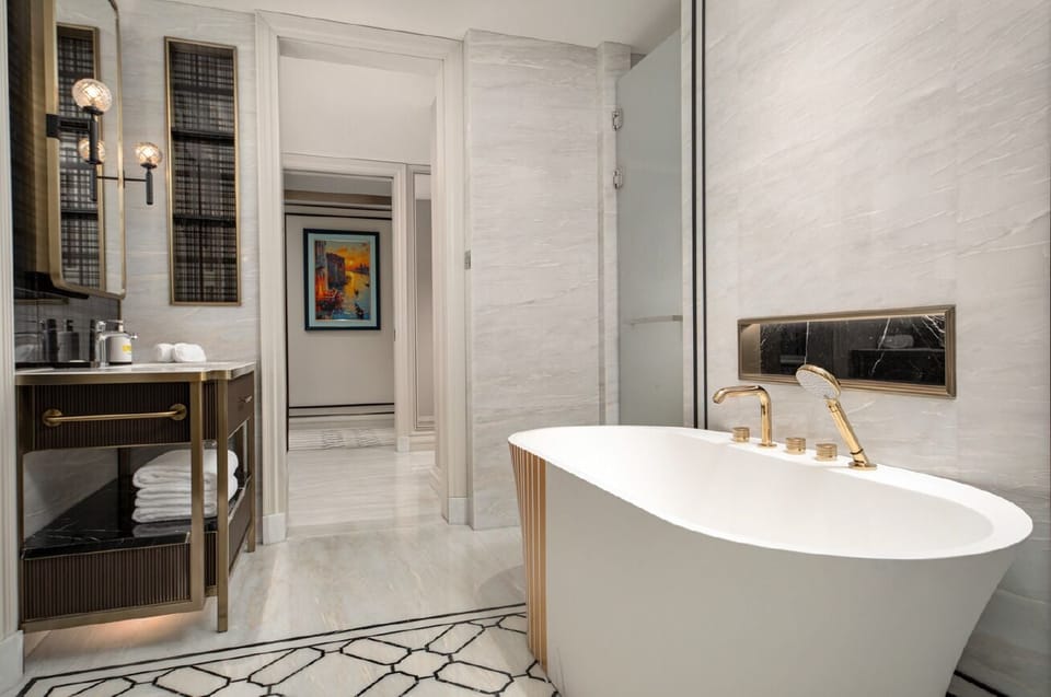 Eco-friendly toiletries, hair dryer, bathrobes, slippers