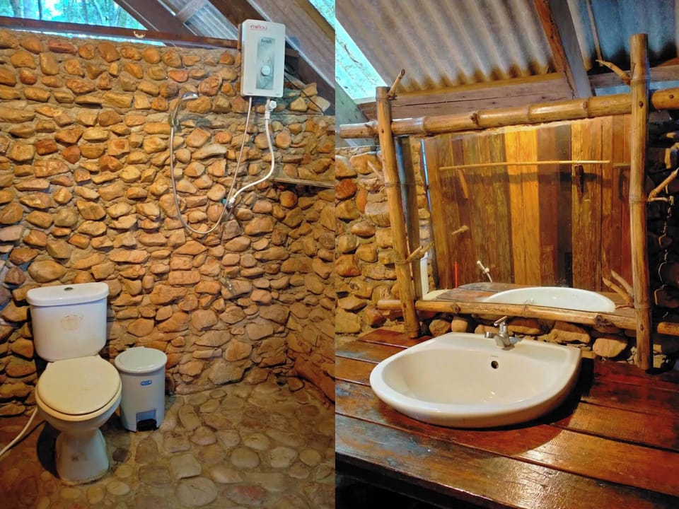 Basic Cabin, 1 King Bed, Sea View | Bathroom | Shower, free toiletries, towels