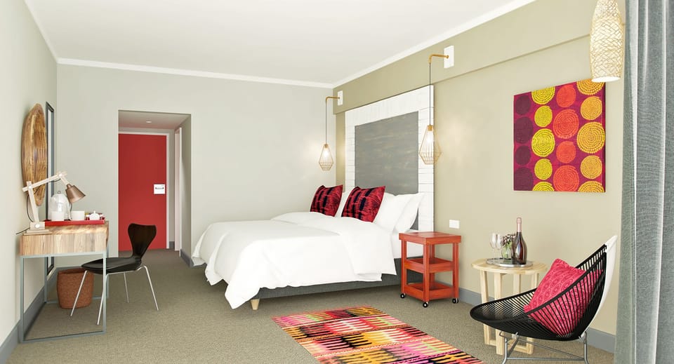 Luxury Double Room | Desk, laptop workspace, blackout drapes, iron/ironing board