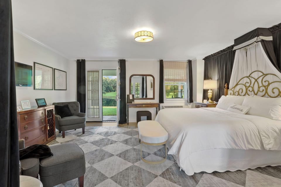 Room, Private Bathroom (12 - Eleanor Eliza Room - King - Mansion View - upstairs)  | Blackout drapes, iron/ironing board, free WiFi, bed sheets