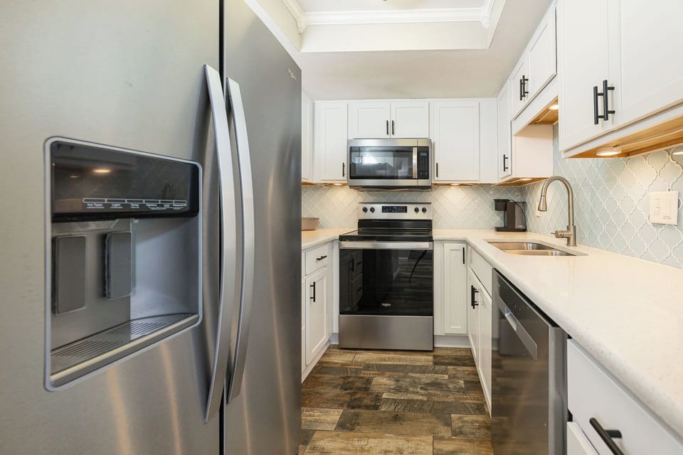 Craft culinary delights in this bright kitchen, where you can enjoy family time