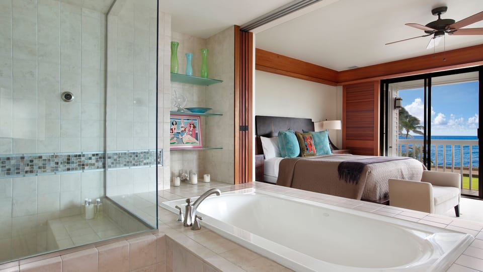 Poipu Kapili Resort #27 - Ocean View Master Bedroom Suite Bath - Parrish Kauai