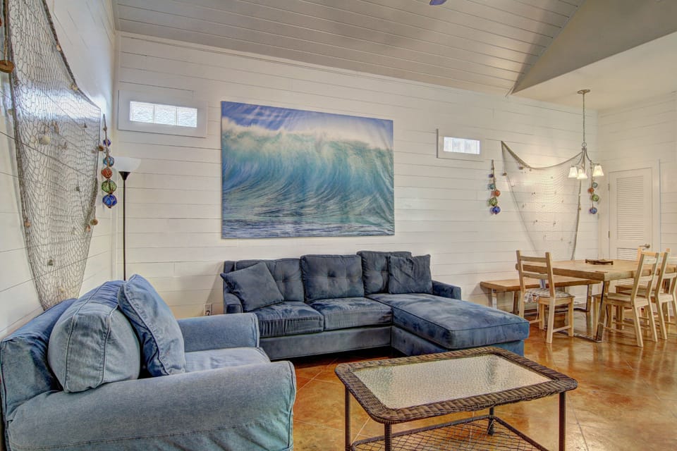 Living room - Inviting living room with spacious comforts and beachside vibes.