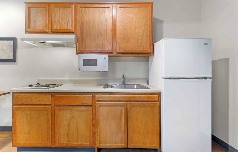 Room, 1 Double Bed, Non Smoking, Kitchen | Private kitchenette | Full-size fridge, microwave, stovetop, freezer